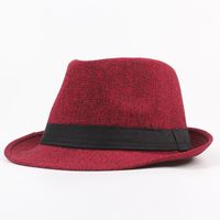 جديد تقليد الكتان الترفيه القش قبعة الكورية صياد قبعة شاطئ قبعة sku image 1