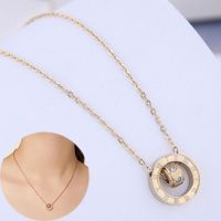 Exquisite Korean Fashion Titanium Steel Chain Simple Necklace main image 3