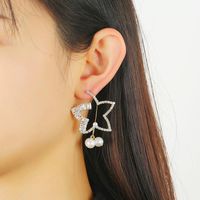 Zircon Earrings High-grade Copper Diamond Earrings Simple Geometric Earrings Wholesale main image 1