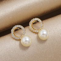 Simple Earrings Exaggerated Pearl Tassel Long Earrings Beaded Hypoallergenic Earrings Women main image 4
