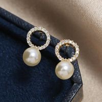 Simple Earrings Exaggerated Pearl Tassel Long Earrings Beaded Hypoallergenic Earrings Women main image 5