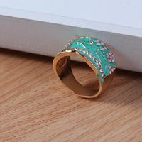 Painting Oil Ring New Hand-painted Hand-glued Life Tree Ring Wholesale main image 4