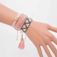 Internet-promi-anzug Weibliches Armband Miyuki Reis Perlen Hand Gewebte Liebe Kristall Weiden Nägel Trend Igen Schmuck main image 2