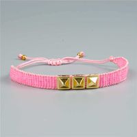 Women's Bracelet Hand-knitted Love Crystal Stud Jewelry sku image 1