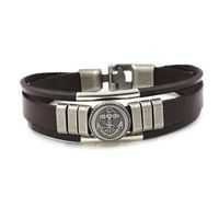 Vintage Anchor Leather Bracelet Fashion Punk Leather Bracelet main image 5