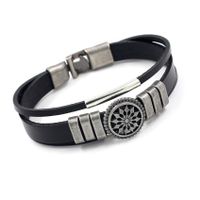 Punk Bracelet Wholesale Leather Bracelet Vintage Leather Rope Cowhide Bracelet Wholesale main image 2