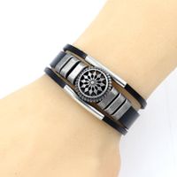 Punk Bracelet Wholesale Leather Bracelet Vintage Leather Rope Cowhide Bracelet Wholesale main image 4