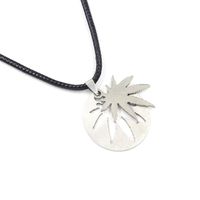 New Necklace Double Color Maple Leaf Stainless Steel Pendant Necklace Pendant Titanium Steel Jewelry main image 4