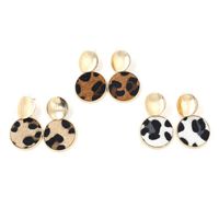 New Earrings Leopard Horsehair Disc Earrings Female Wild Fashion Earrings main image 5