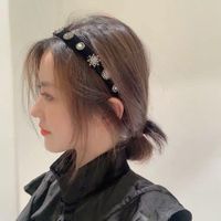 Retro Black Velvet Hairpin Hair Hoop  Temperament Hair Band Korean Headdress Elegant Lady Headband main image 5