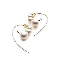 Pearl Earrings Kendou C-shaped Curved Stud Earrings main image 6