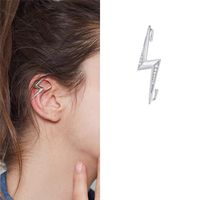 Lightning Shape Diamond Ear Contour Clip Adjustable Hook Ear Ear Cochlear Bone Clip main image 2