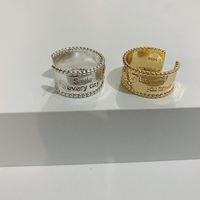 Women's Fashion Ring With Wide Edge Chain Multi-layer Ring main image 5