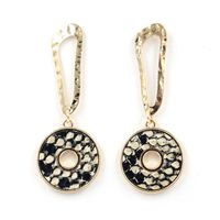 New Snakeskin Leather Earrings sku image 1