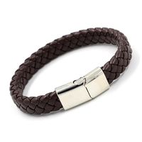 Hersteller Von Mode Armbändern Großhandel Herren Gewebte Seil Legierung Magnets Chnalle Leder Armband Koreanische Version Von Personal Isierten Accessoires sku image 2