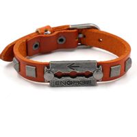 New Studded Leather Bracelet Men&#39;s Retro Leather Bracelet Bracelet Jewelry Wholesale sku image 2
