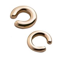 Wholesale Jewelry Retro C Shape Alloy Plating Earrings main image 3