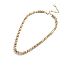 New Clavicle Chain Retro Simple Big Brand Bead Chain Three-layer Necklace Women main image 5