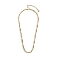 New Clavicle Chain Retro Simple Big Brand Bead Chain Three-layer Necklace Women main image 6