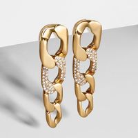 Hot Sale Full Diamond Earrings Long Wholesale main image 1