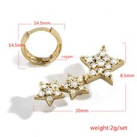 2020 New Fashion Bright Full Diamond Earrings Wholesale main image 6