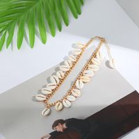 Bohemian Natural Shell Necklace Wild Short Alloy Clavicle Chain main image 1