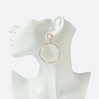 Neue Mode Europäische Und Amerikanische Perlen Ohrringe, Persönlichkeit, Hohler Kreis, Temperament, Vielseitige Ohrringe main image 5