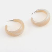 New Popular Resin Candy Color C-shaped Earrings Simple Fashion Earrings Jewelry main image 3