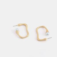 New Korean Geometric Irregular C-shaped Earrings Simple Creative Fashion Stud Earrings main image 3