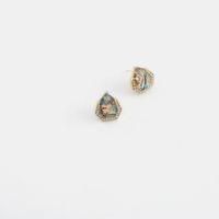 Japanische Und Koreanische Neue Mode Muschel Harz Ohrringe Frauen Volle Diamant Ohrringe S925 Silber Nadel Textur Einfache Kreative Ohrringe main image 3