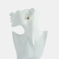 Nueva Moda Shell Resina Full Diamond Stud Aretes S925 Silver Creative Earrings main image 5