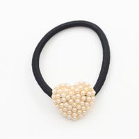 Haarschmuck Im Koreanischen Stil Großhandel Perlen Diamant Quadratisches Pfirsich Herz Haars Eil Bowknot Haars Chleife Blumen Kopfs Eil Kopf Bedeckung main image 4