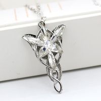 Nouvelle Vente Chaude Le Seigneur Des Anneaux Anneau Magique Fée Princesse Ornement Star De Twilight Collier D'or Crépuscule Étoiles Hommes De Et Femmes De Colliers main image 2