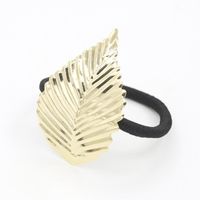 Jewelry Hair Accessories Hair Ring Alloy Leaves Flowers Strands Of Empty Hair Rope main image 3