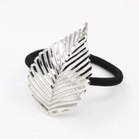 Jewelry Hair Accessories Hair Ring Alloy Leaves Flowers Strands Of Empty Hair Rope main image 4