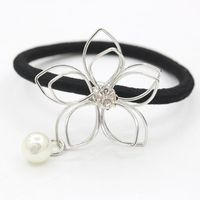 Jewelry Hair Accessories Hair Ring Alloy Leaves Flowers Strands Of Empty Hair Rope main image 6