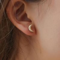 Earrings About Stars Moon Earrings Asymmetric Pentagram Star Crescent Earrings main image 4