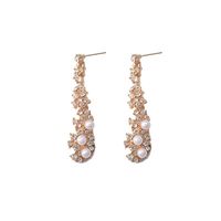 Earrings Sparkling Fringed Pearl Long Earrings main image 6