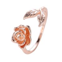 Koreanische Online-promi-hot-style-ring Retro-rosen Ring Personal Isierte All-match-blatt Ring Ring Valentinstag Geschenk main image 1