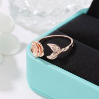 Koreanische Online-promi-hot-style-ring Retro-rosen Ring Personal Isierte All-match-blatt Ring Ring Valentinstag Geschenk main image 5