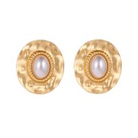 Female Temperament Round Twist Pearl Earrings Earrings Earrings Wholesale main image 2