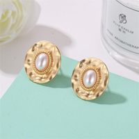 Japonais Et Coréen Style Internet Celebrity Hot-vente De Boucles D'oreilles Boucles D'oreilles Femmes Élégant Ronde Twist Perle Boucles D'oreilles Tous-match Oreille Puces D'oreilles Boucles D'oreilles main image 5