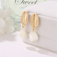 Temperament Shell Pearl Earrings Earrings Creative Trend Earrings main image 4