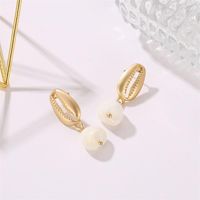 Temperament Shell Pearl Earrings Earrings Creative Trend Earrings main image 6