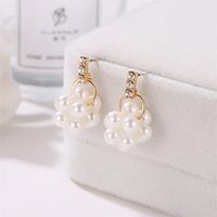 Sweet Pearl Ball Earrings Personalized Ladies Earrings Wholesale main image 4