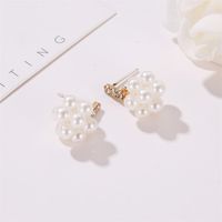 Sweet Pearl Ball Earrings Personalized Ladies Earrings Wholesale main image 6