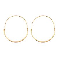 Simple Half-circle Hoop Earrings  Curved  Women's Earrings Green Gold Electroplating Silver main image 3