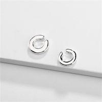 Wholesale Jewelry Retro C Shape Alloy Plating Earrings sku image 3