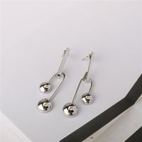 New Platinum Personality Earrings For Women Wholesale sku image 1