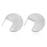 Metal Geometric 925 Silver Earrings sku image 2